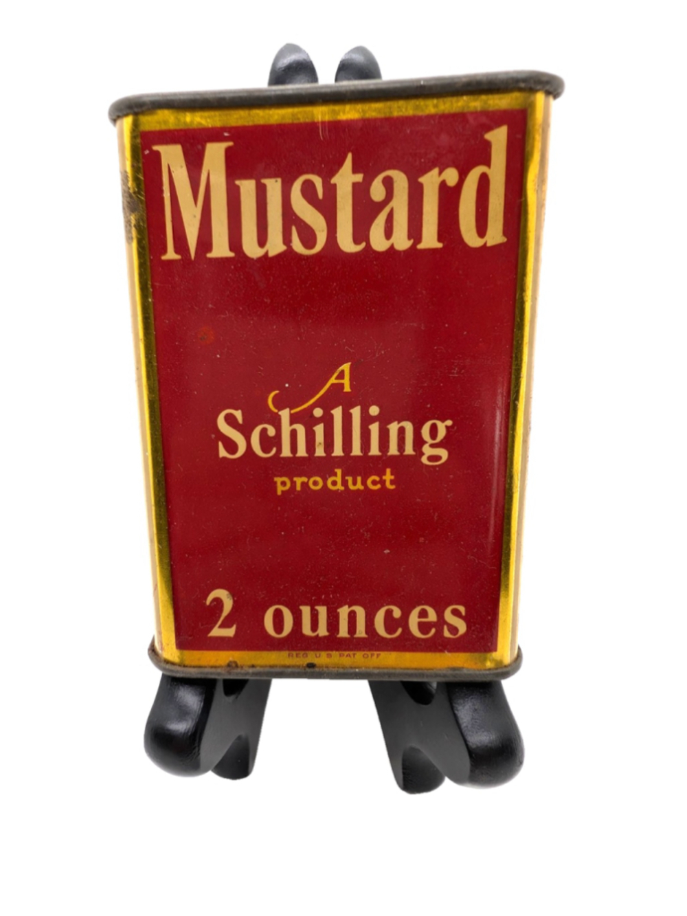 Vintage A. Schilling & Co Mustard Spice Tin - 2 oz